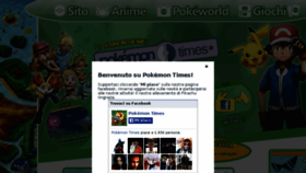 What Pokemontimes.it website looked like in 2014 (9 years ago)