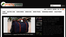 What Peachygreen.com website looked like in 2014 (9 years ago)