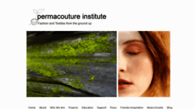 What Permacouture.org website looked like in 2014 (9 years ago)