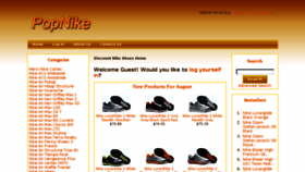 What Popnike.com website looked like in 2014 (9 years ago)