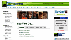 What Prayercentral.org website looked like in 2014 (9 years ago)