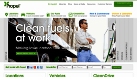 What Propelfuels.com website looked like in 2014 (9 years ago)