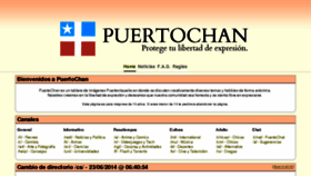 What Puertochan.org website looked like in 2014 (9 years ago)
