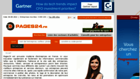 What Pages24.fr website looked like in 2014 (11 years ago)