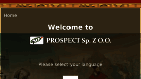 What Prospect-sp.pl website looked like in 2014 (9 years ago)