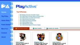 What Playactive.com website looked like in 2014 (9 years ago)