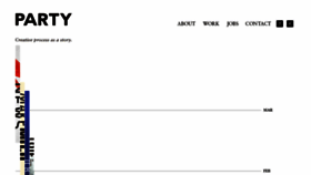 What Prty.jp website looked like in 2014 (9 years ago)