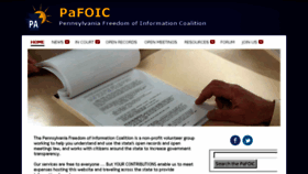 What Pafoic.org website looked like in 2014 (9 years ago)