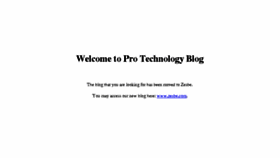 What Protechnologyblog.com website looked like in 2014 (9 years ago)