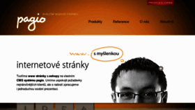 What Pagio.cz website looked like in 2014 (9 years ago)