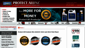What Protectall.com website looked like in 2014 (9 years ago)