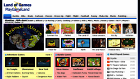 What Playgameland.com website looked like in 2014 (9 years ago)