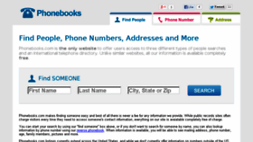 What Phonebooks.com website looked like in 2014 (9 years ago)