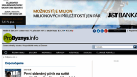 What Probyznysinfo.cz website looked like in 2014 (9 years ago)