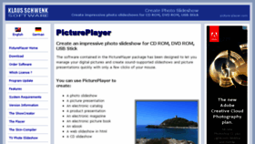 What Picture-player.com website looked like in 2014 (9 years ago)