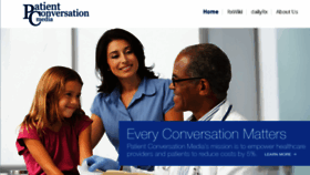 What Patientconversation.com website looked like in 2014 (9 years ago)