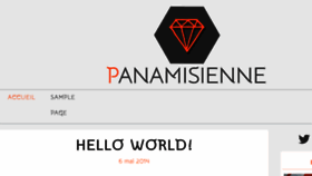 What Panamisienne.fr website looked like in 2014 (9 years ago)