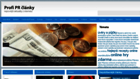 What Profi-prclanky.cz website looked like in 2014 (9 years ago)