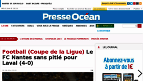 What Presseocean.fr website looked like in 2014 (9 years ago)