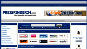 What Preisfinder24.com website looked like in 2014 (9 years ago)