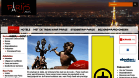 What Parijs.net website looked like in 2014 (9 years ago)