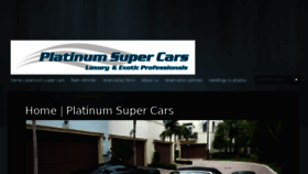 What Platinumsupercars.com website looked like in 2014 (9 years ago)
