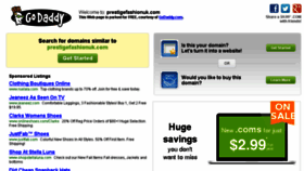 What Prestigefashionuk.com website looked like in 2014 (9 years ago)