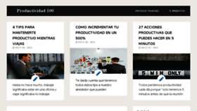 What Productividad100.com website looked like in 2014 (9 years ago)
