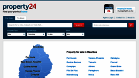 What Property24.co.mu website looked like in 2014 (9 years ago)