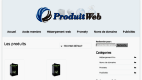What Produitweb.com website looked like in 2014 (9 years ago)
