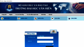 What Portal.vhu.edu.vn website looked like in 2014 (9 years ago)