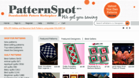 What Patternspot.com website looked like in 2015 (9 years ago)