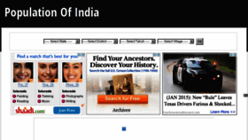 What Populationofindia.co.in website looked like in 2015 (9 years ago)