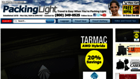 What Packinglight.net website looked like in 2015 (9 years ago)