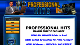 What Profhits.com website looked like in 2015 (9 years ago)