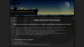 What Protectiondesmineurs.info website looked like in 2015 (9 years ago)