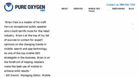 What Pureoxygenmobile.com website looked like in 2015 (9 years ago)