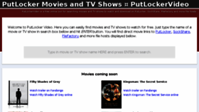 What Putlockervideo.com website looked like in 2015 (9 years ago)