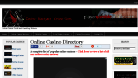 What Playorgambleonline.com website looked like in 2015 (9 years ago)