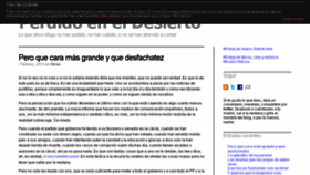 What Perdidoeneldesierto.es website looked like in 2015 (9 years ago)