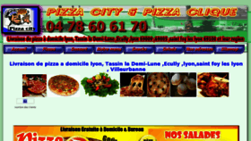 What Pizzacity.fr website looked like in 2015 (9 years ago)