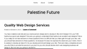 What Palestinefuture.net website looked like in 2015 (9 years ago)