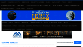 What Promocionesforex.com website looked like in 2015 (9 years ago)
