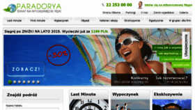 What Paradorya.pl website looked like in 2015 (9 years ago)