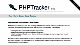 What Php-tracker.org website looked like in 2015 (9 years ago)