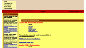 What Phoenixauctions.com.au website looked like in 2015 (9 years ago)