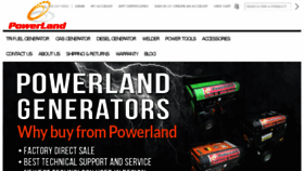 What Powerlandonline.com website looked like in 2015 (9 years ago)