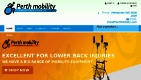 What Perthmobility.com website looked like in 2015 (9 years ago)