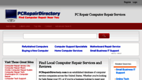 What Pcrepairdirectory.com website looked like in 2015 (9 years ago)