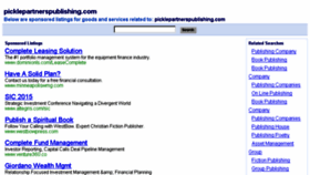 What Picklepartnerspublishing.com website looked like in 2015 (9 years ago)